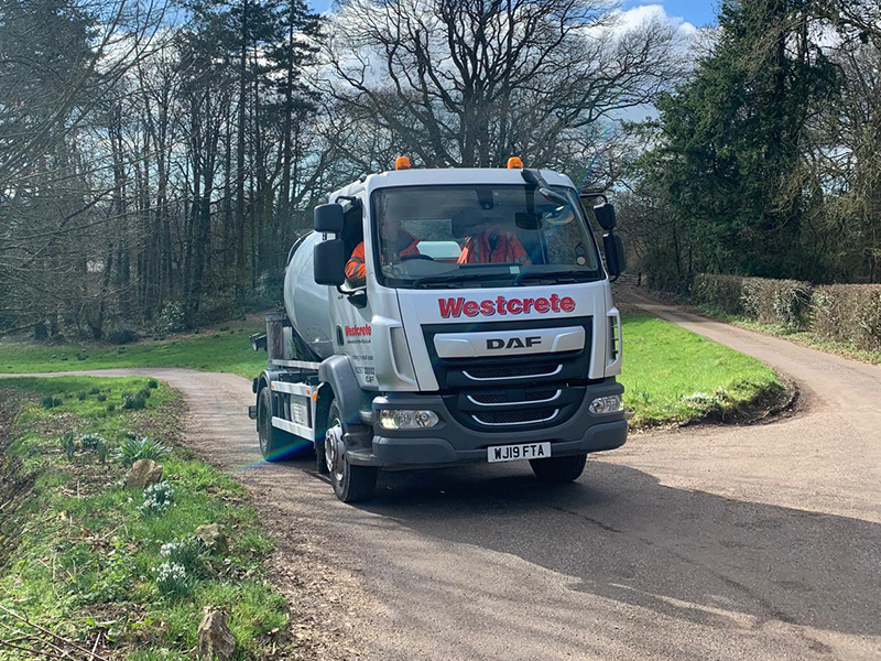 Mixer on way to Delivery