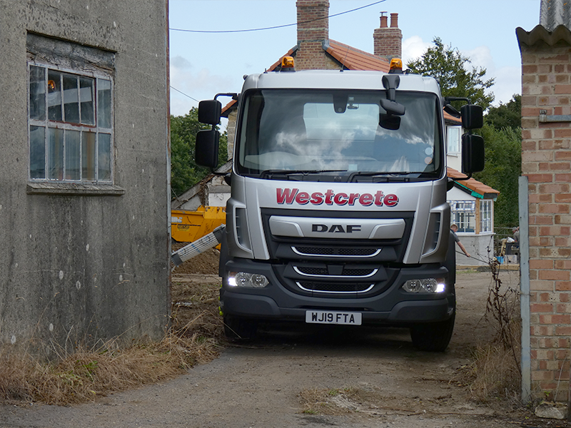 New Mixer Lorry on Site